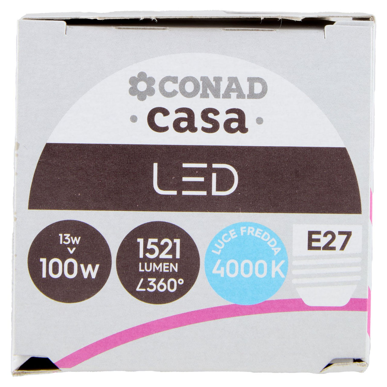 CONAD casa Led 13W 1521 Lumen E27 Luce Fredda