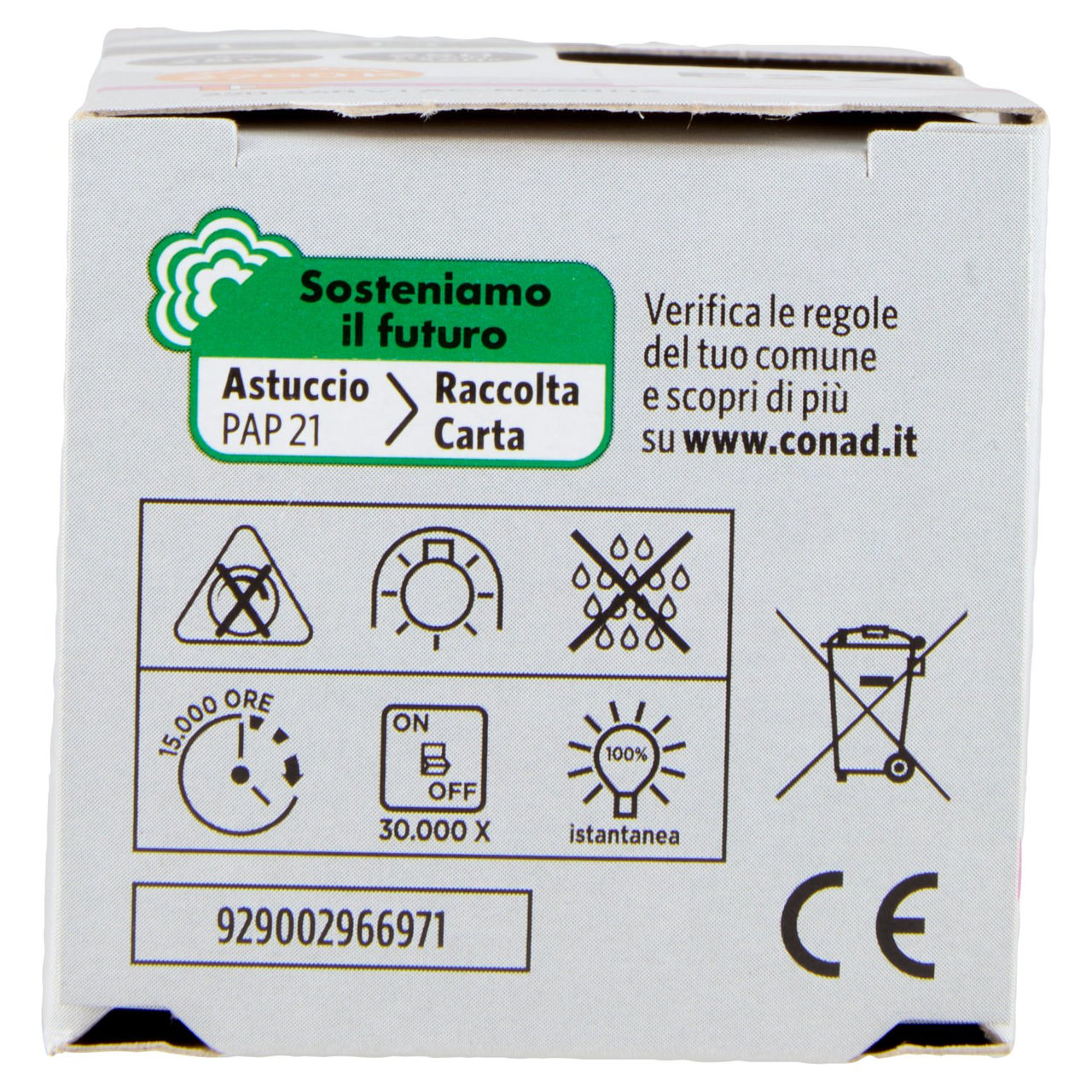 CONAD casa Led 2.8W 250 Lumen E27 Luce Calda