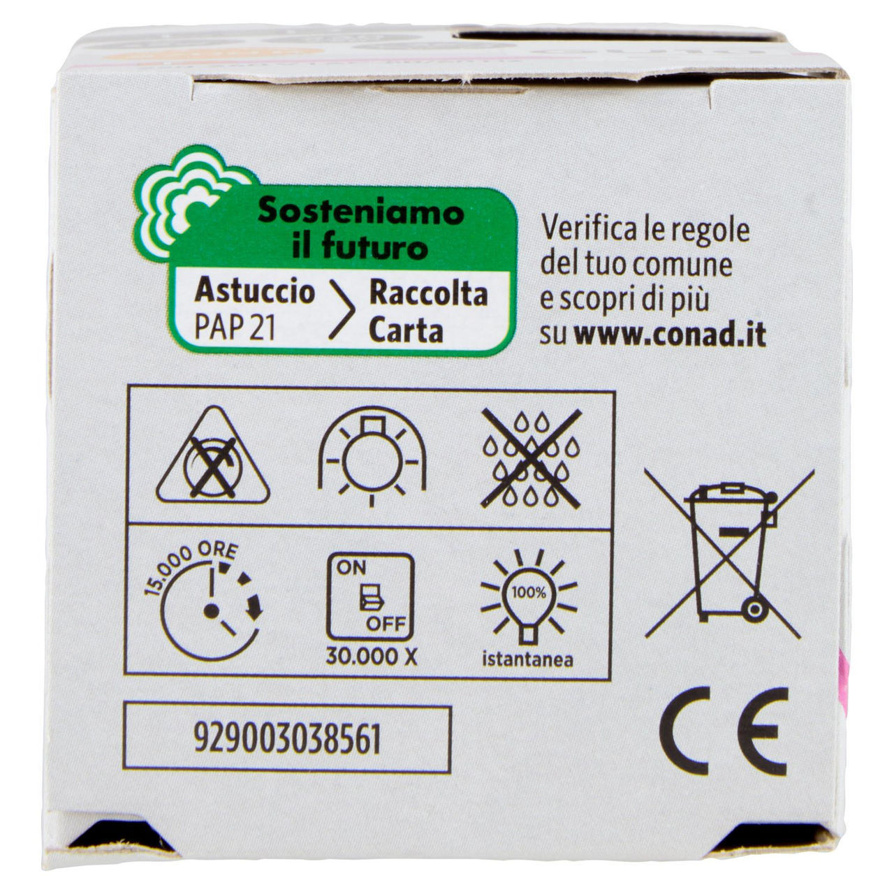 CONAD casa Led 3W 230 Lumen GU10 Luce Calda
