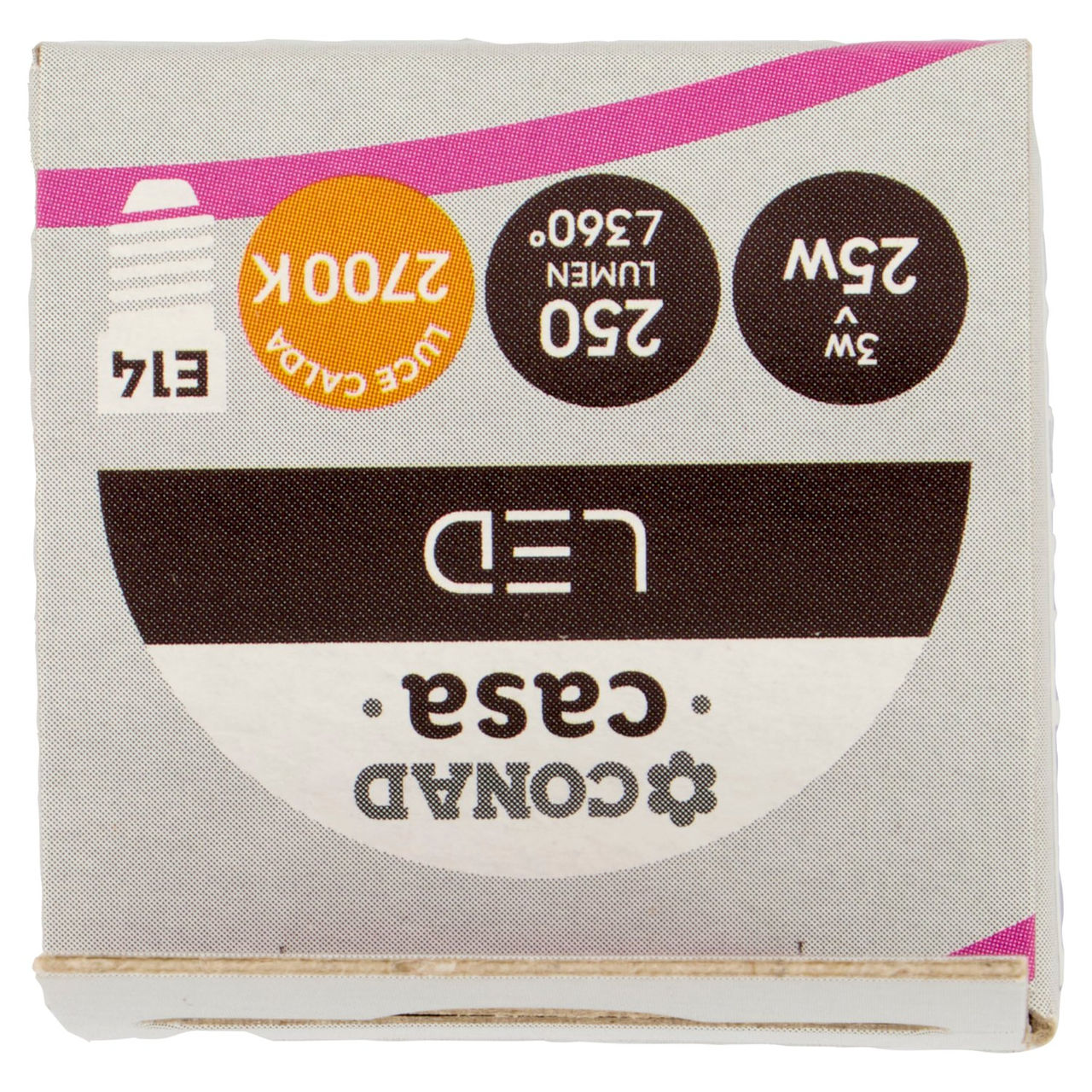 CONAD casa Led 3W 250 Lumen E14 Luce Calda