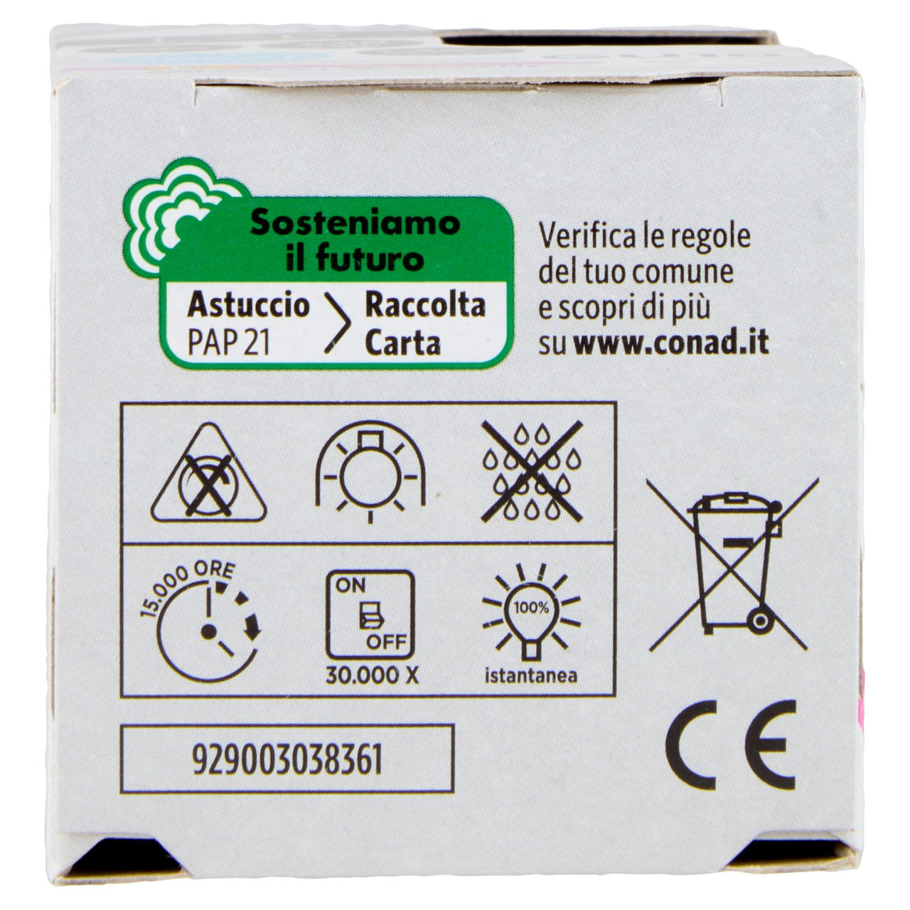 CONAD casa Led 4.7W 440 Lumen GU10 Luce Fredda