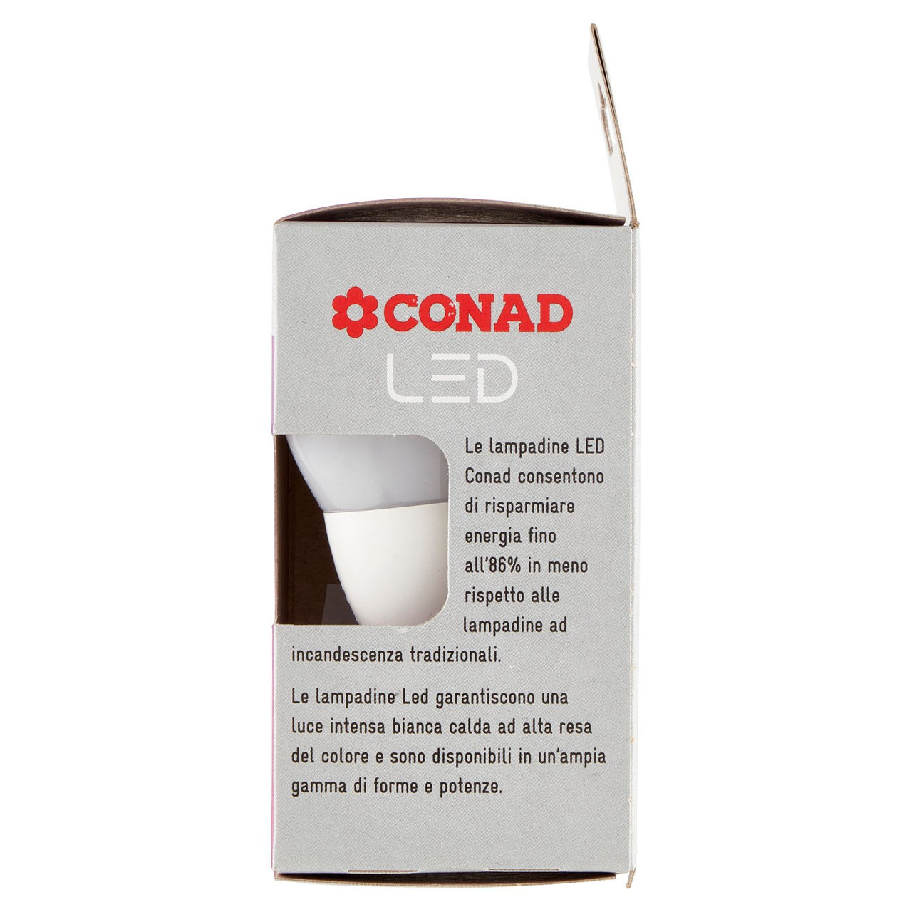 CONAD casa Led 4.9W 470 Lumen E14 Luce Calda