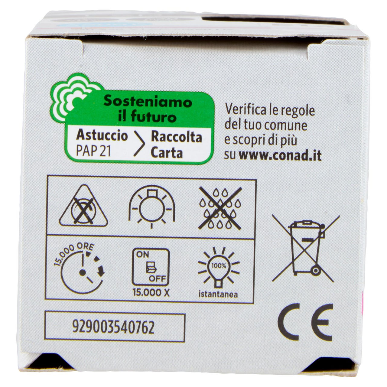 CONAD casa Led 4.9W 470 Lumen E14 Luce Fredda