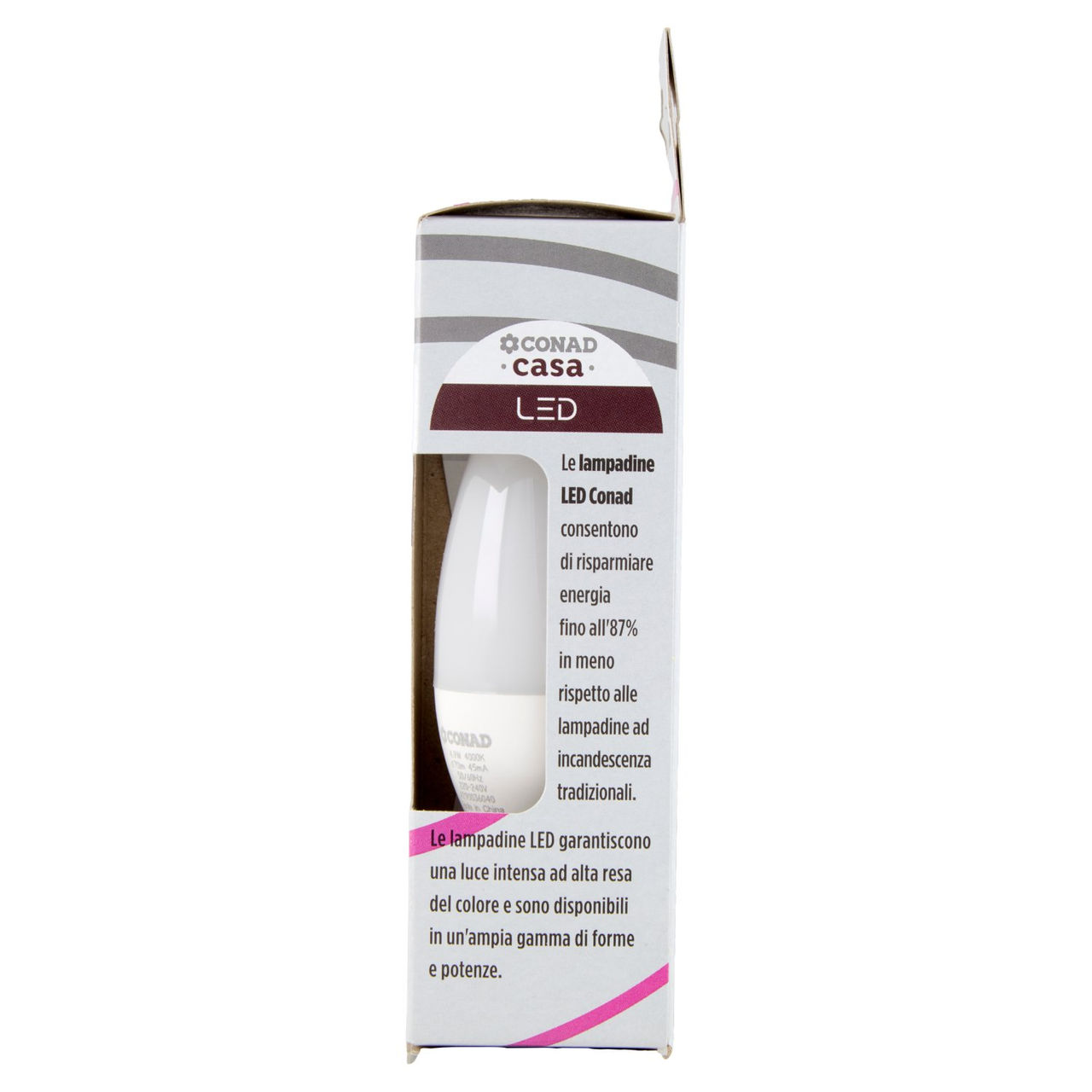 CONAD casa Led 4.9W 470 Lumen E14 Luce Fredda