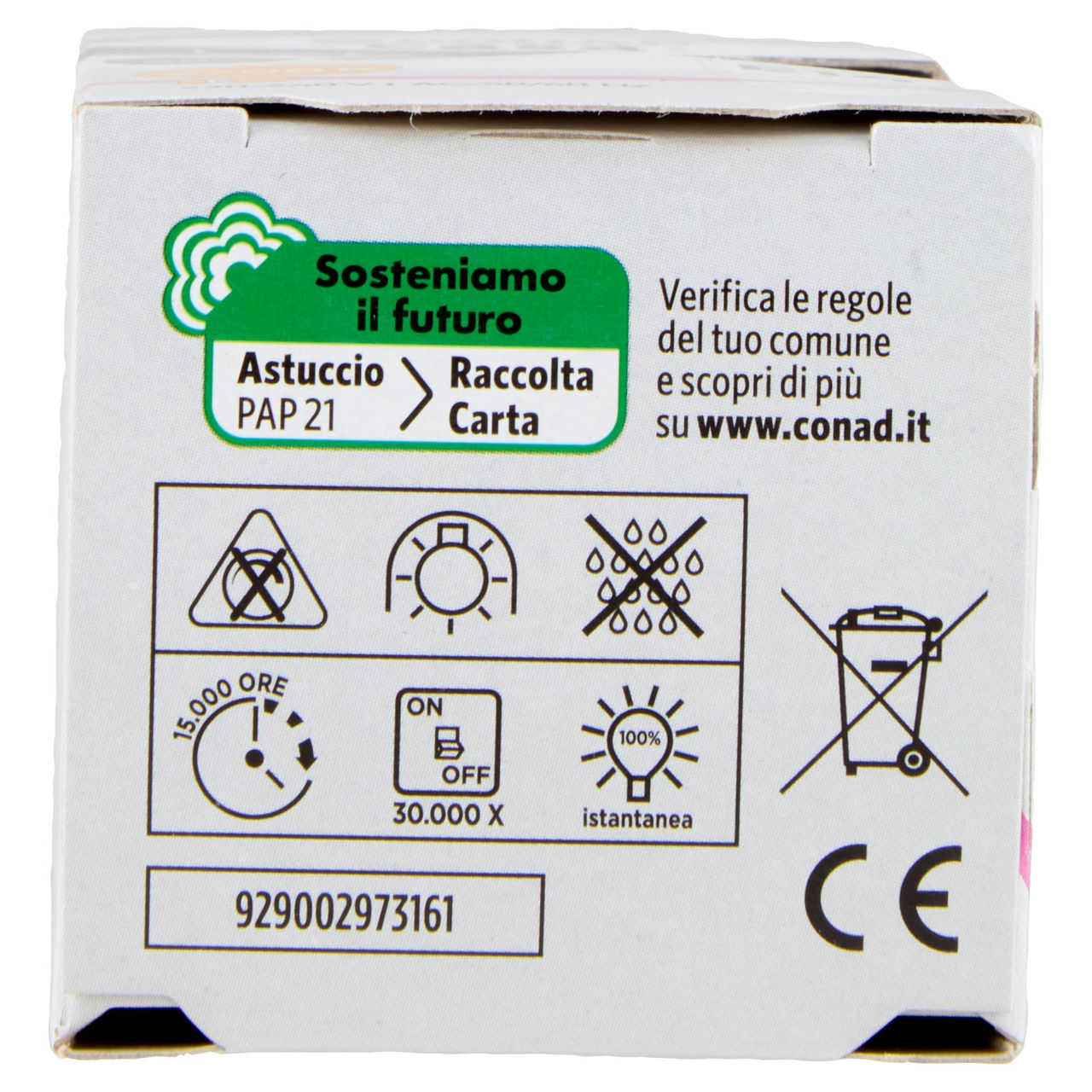 CONAD casa Led 7W 806 Lumen E14 Luce Calda
