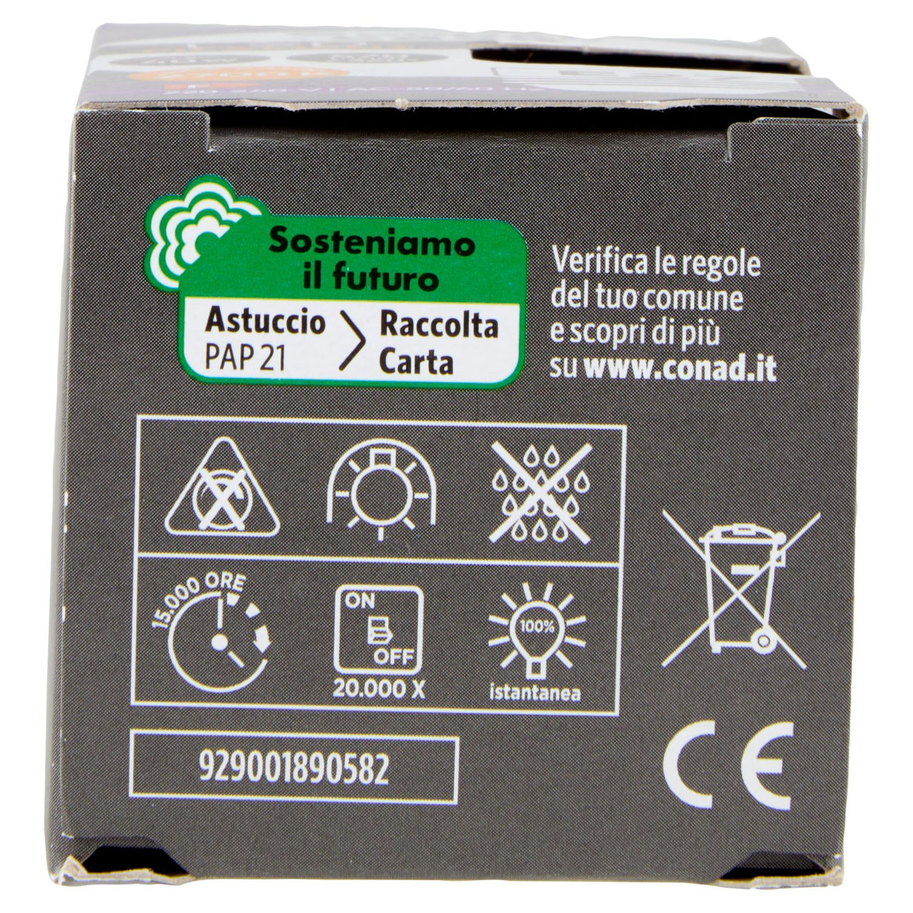 CONAD casa Led Filament 4.3W 470 Lumen E27 Luce Calda