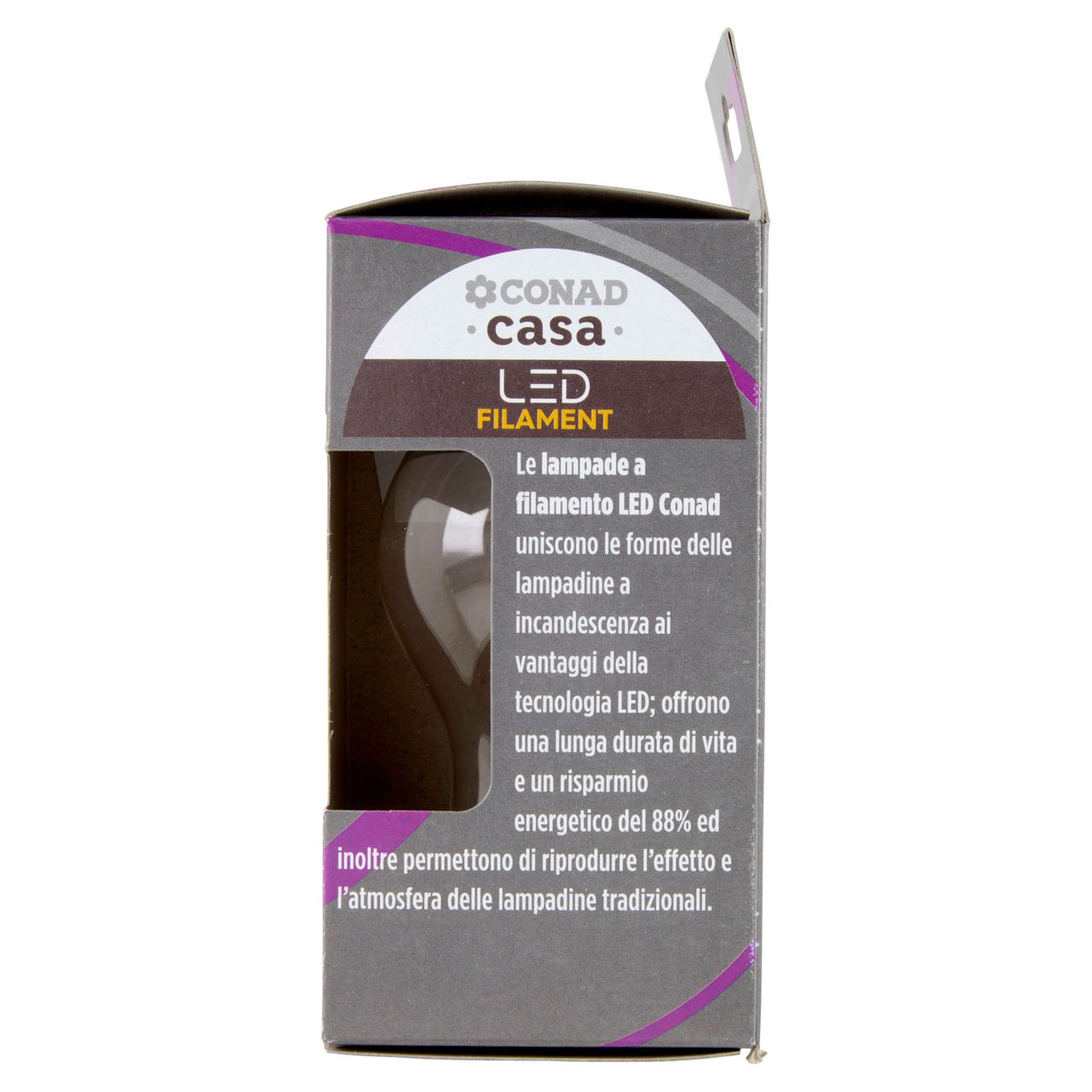 CONAD casa Led Filament 7W 806 Lumen E27 Luce Calda