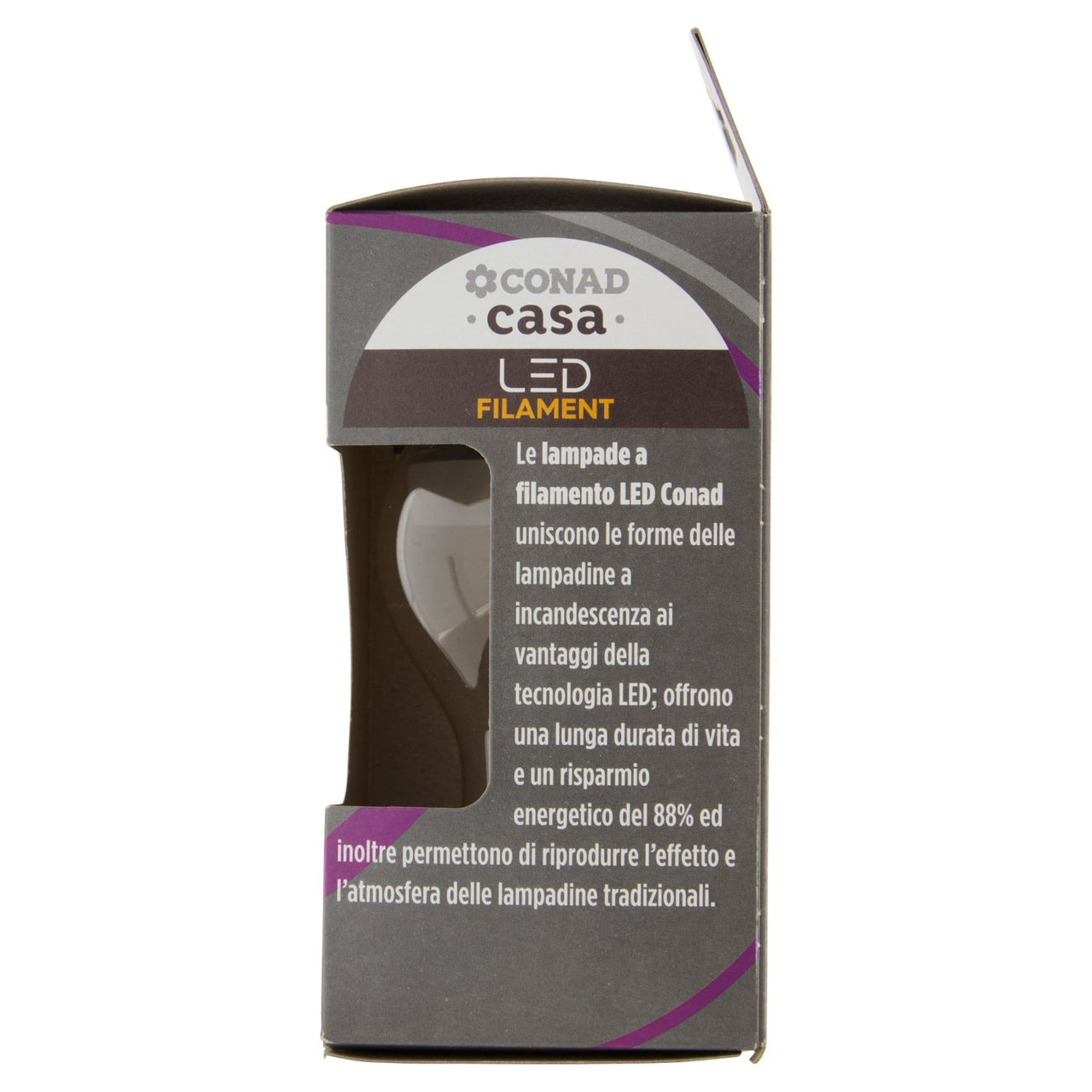 CONAD casa Led Filament 8.5W 1055 Lumen E27 Luce Calda