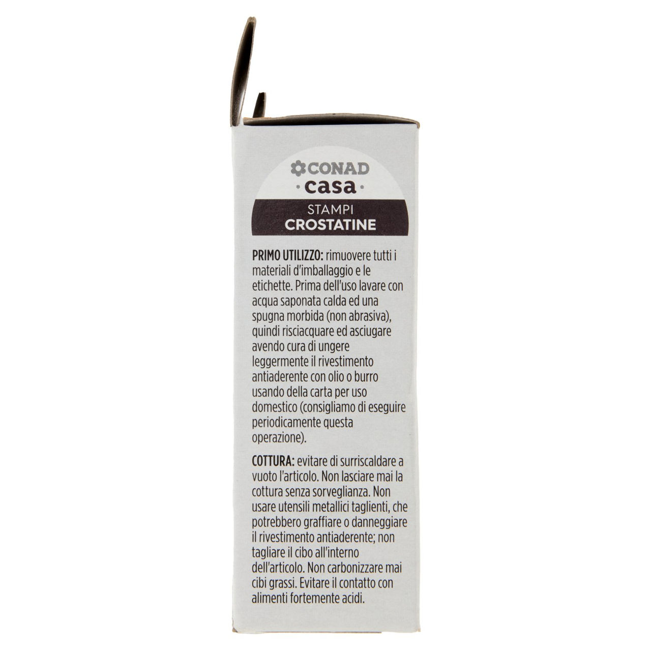 CONAD casa Stampi Crostatine Acciaio Antiaderente 10 cm 6 pz