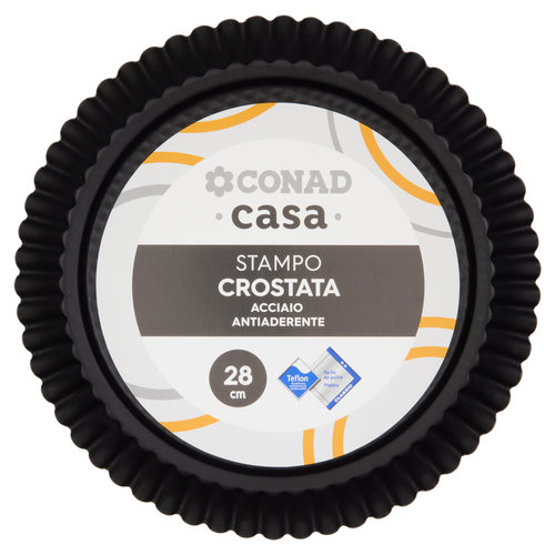 CONAD casa Stampo Crostata Acciaio Antiaderente 28 cm
