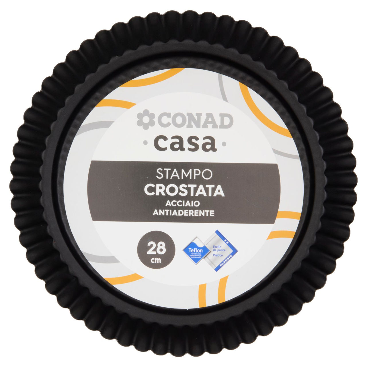 CONAD casa Stampo Crostata Acciaio Antiaderente 28 cm