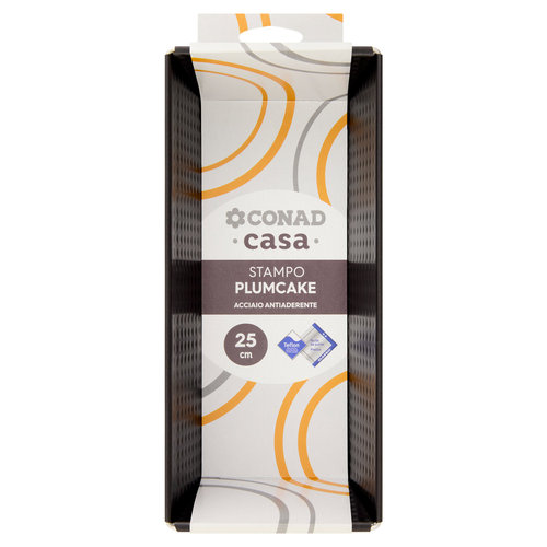 CONAD casa Stampo Plumcake Acciaio Antiaderente 25 cm