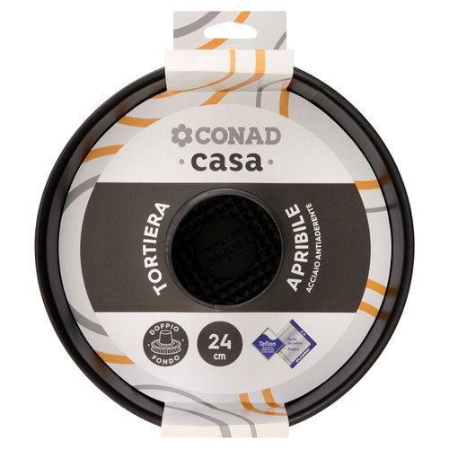 CONAD casa Tortiera Apribile Acciaio Antiaderente 24 cm