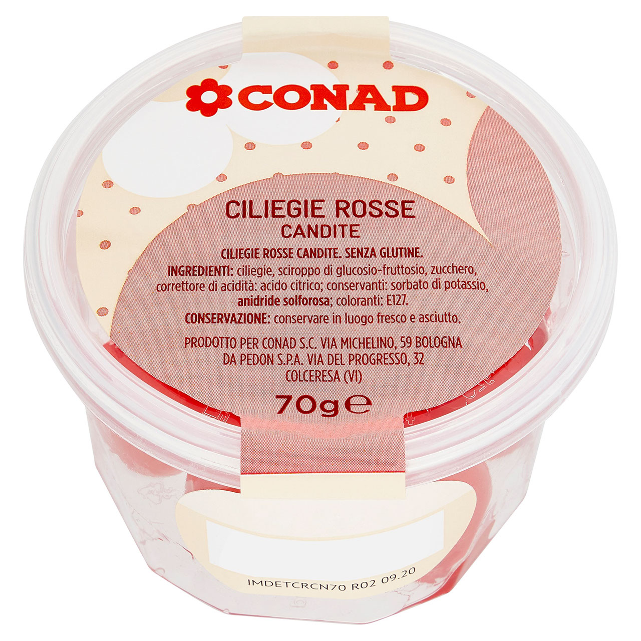 Ciliegie Rosse Candite 70 g Conad online