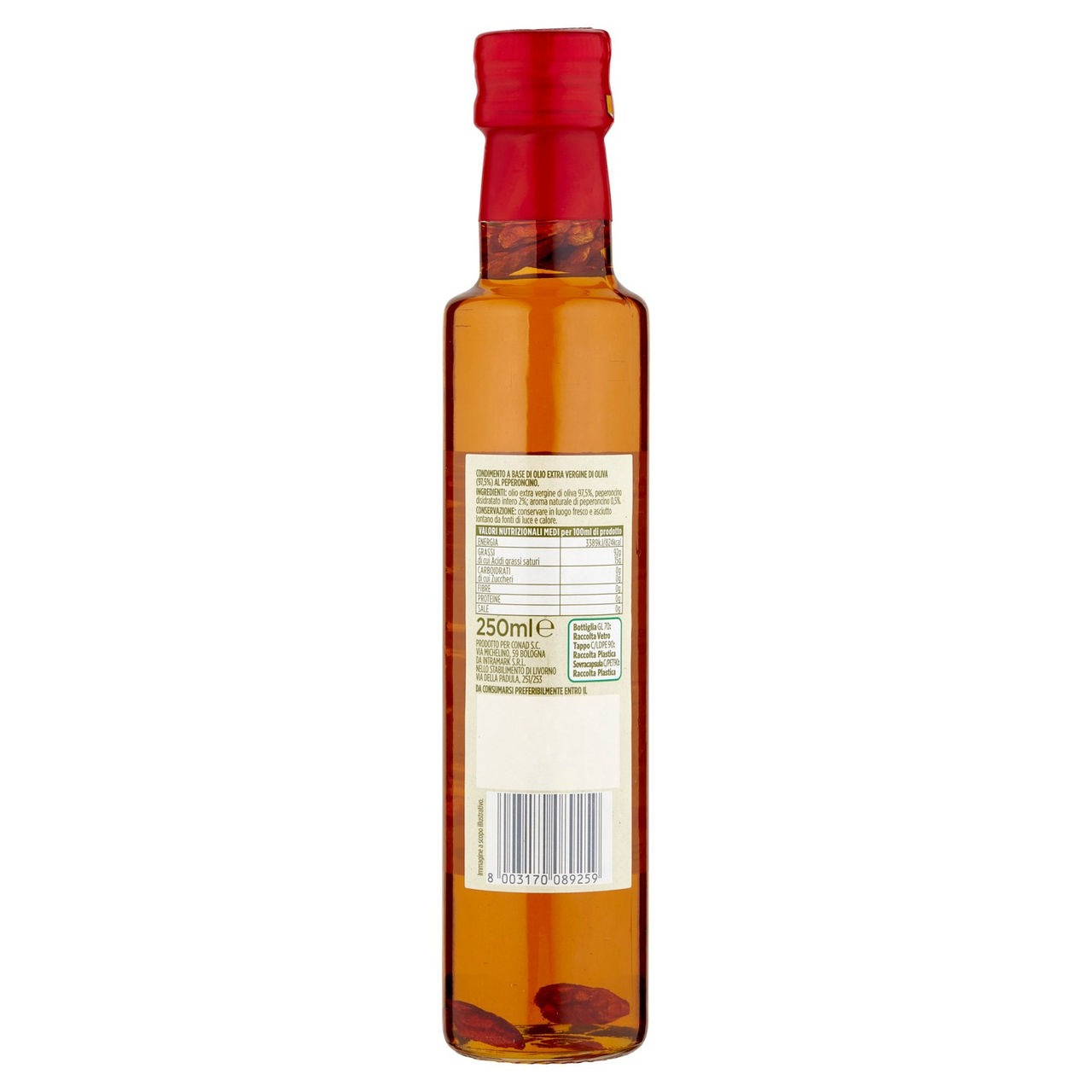 Olio aromatizzato al peperoncino 250 ml Conad