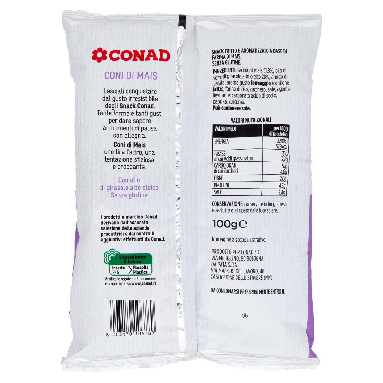CONAD Coni di Mais 100 g