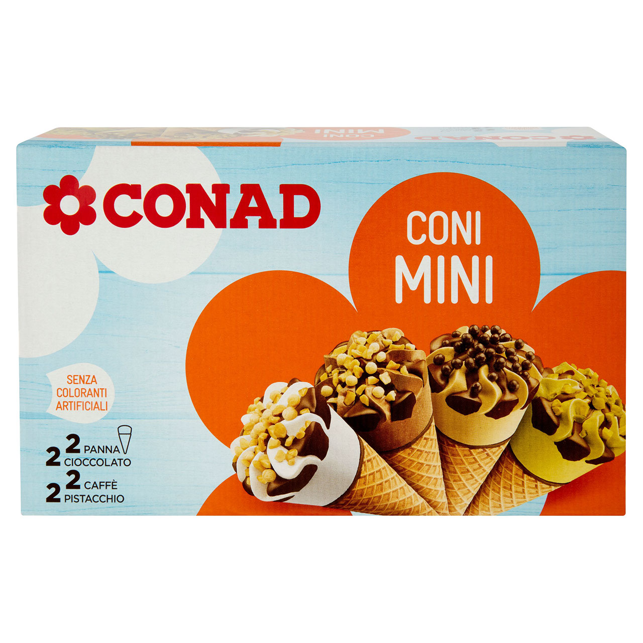 Mini Coni Gelato 8 Pezzi 320g Conad online