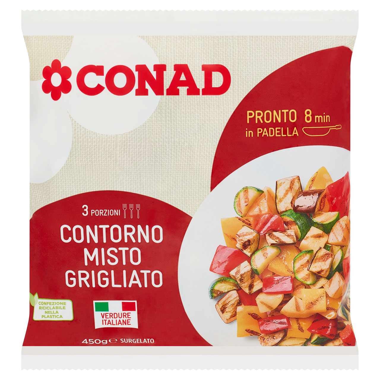 Verdure Miste Grigliate Surgelate 450 g Conad