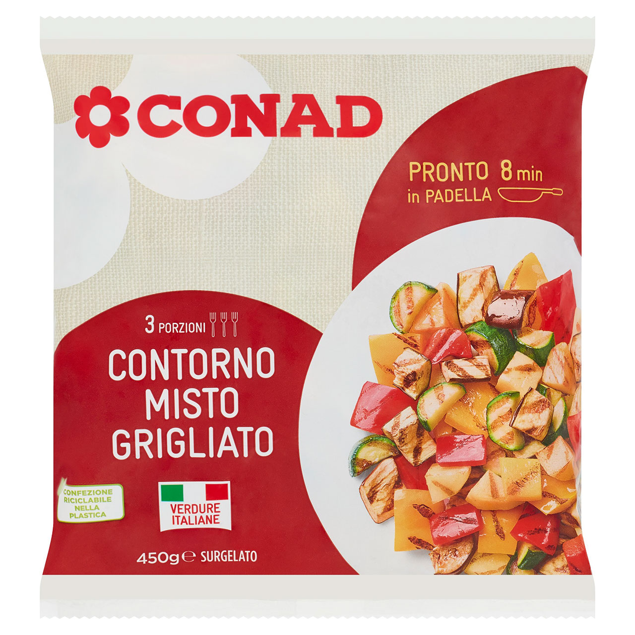 Verdure Miste Grigliate Surgelate 450 g Conad