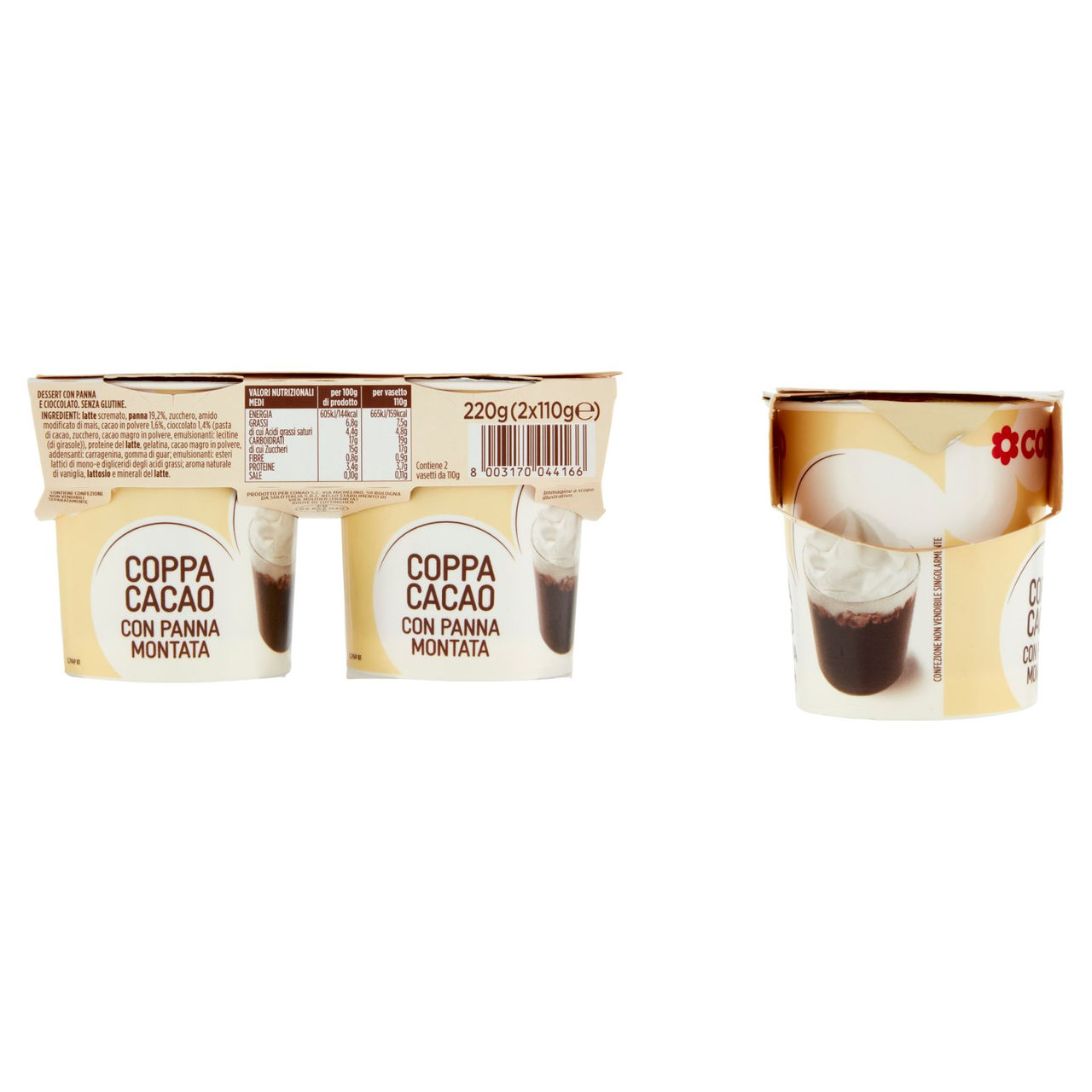 Coppa Cacao con panna montata 2 x 110 g