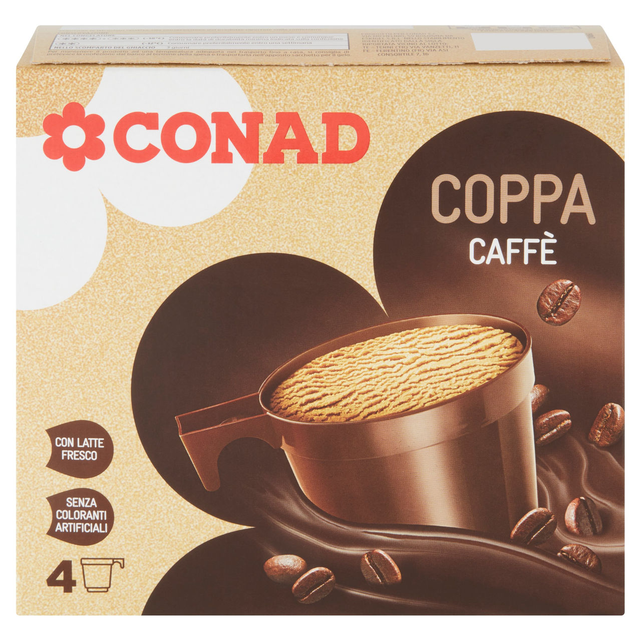 Coppa Caffè 4 x 70 g Conad in vendita online