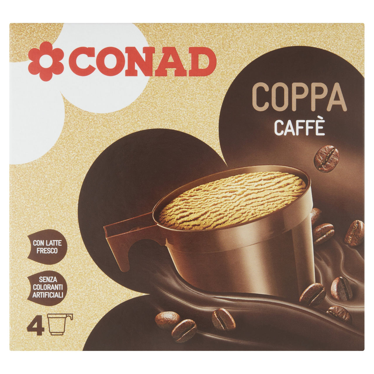 Coppa Caffè 4 x 70 g Conad in vendita online