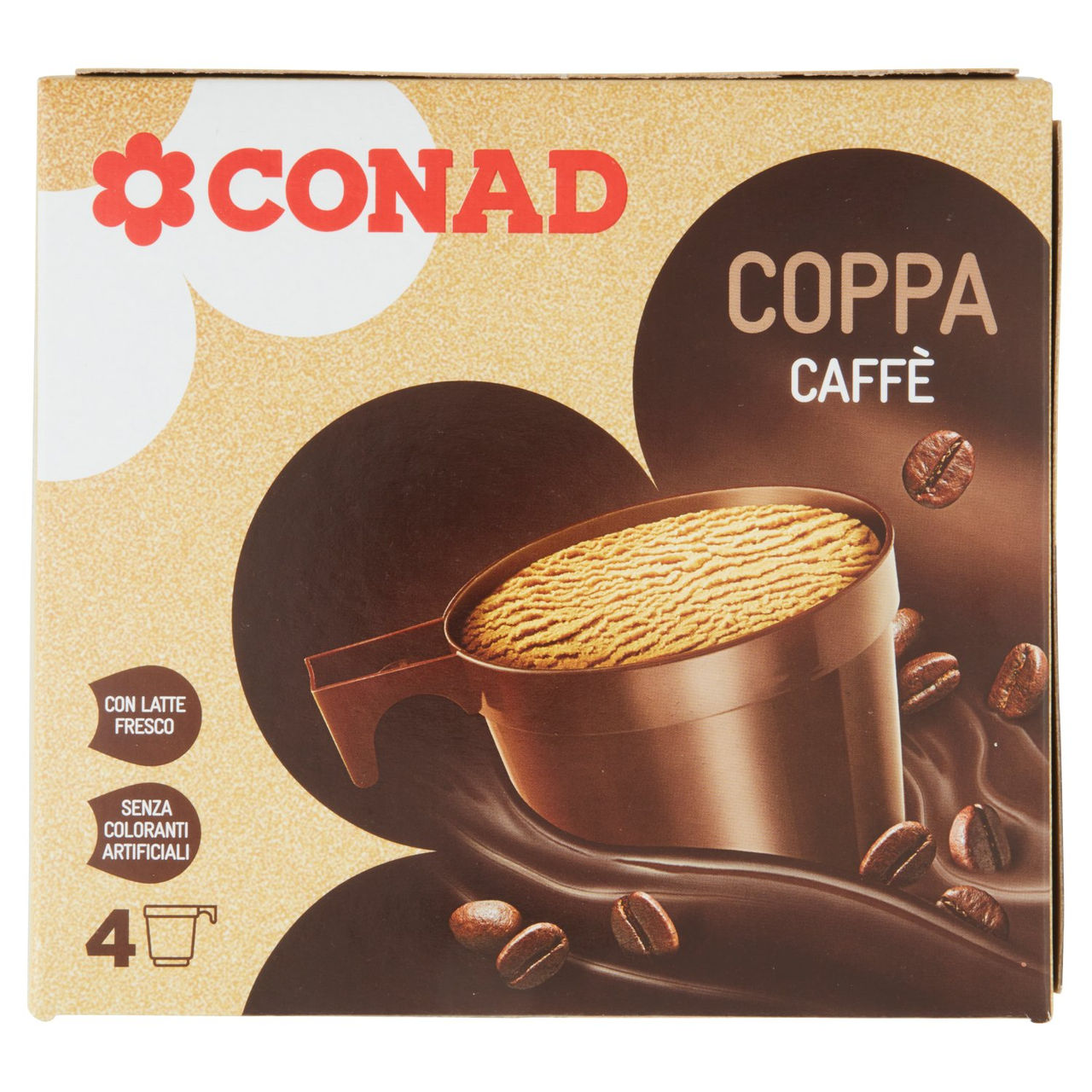 Coppa Caffè 4 x 70 g Conad in vendita online