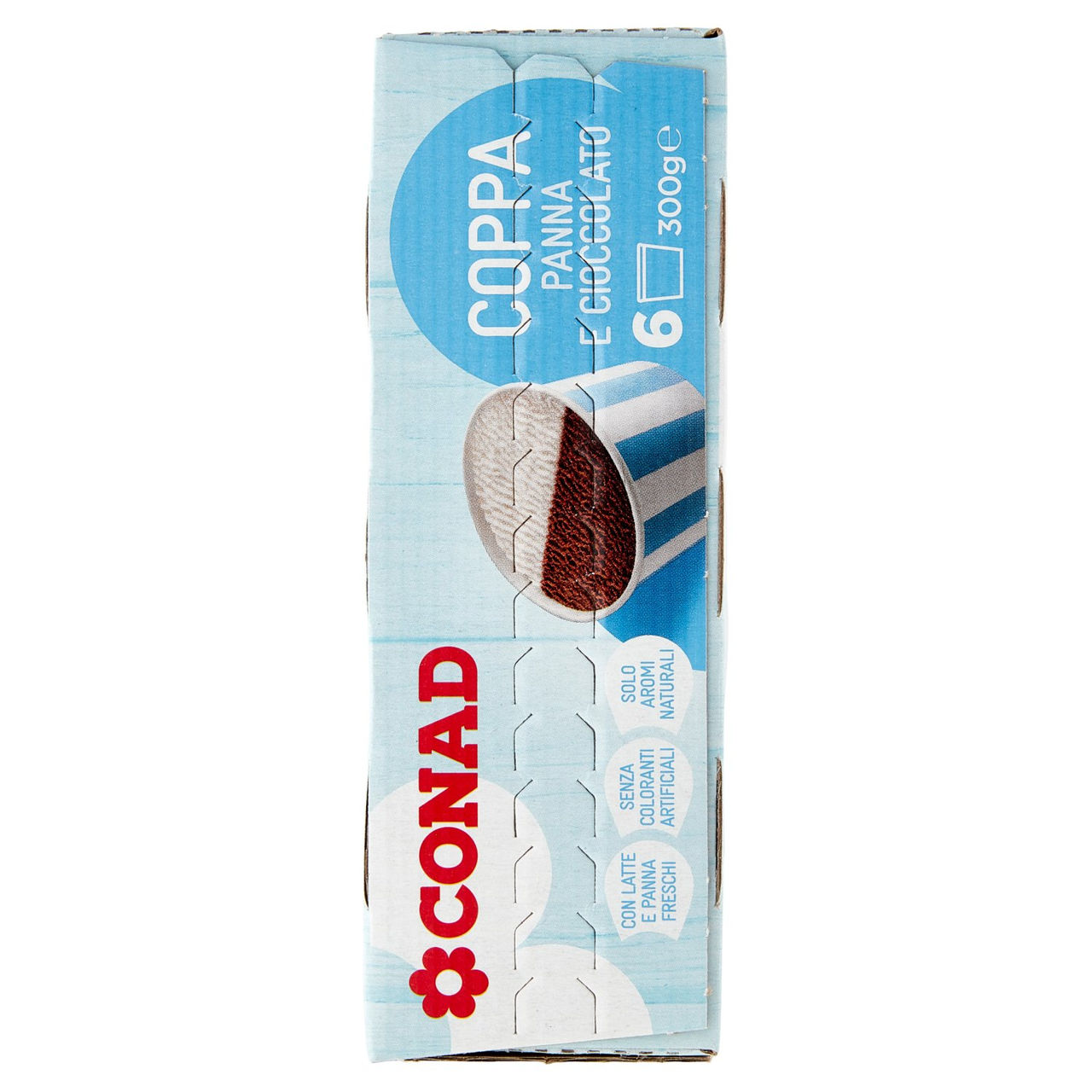 Coppa Panna e Cioccolato 6 Pezzi 300 g Conad