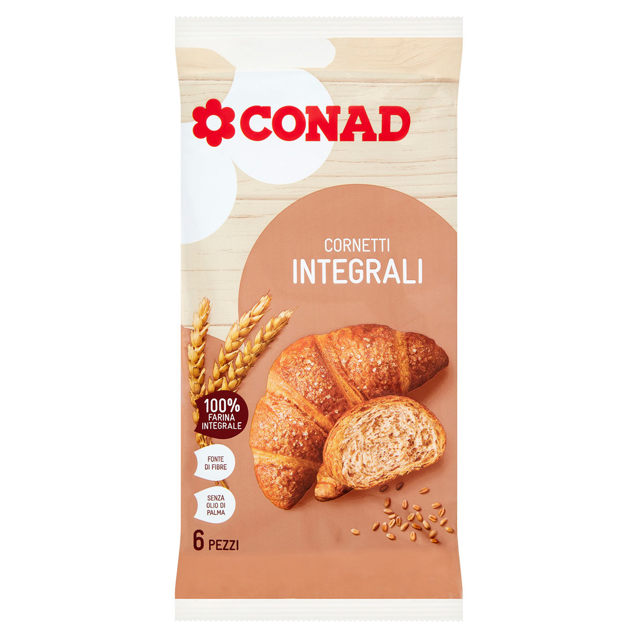 Cornetti Integrali 6 Pezzi 240 g Conad