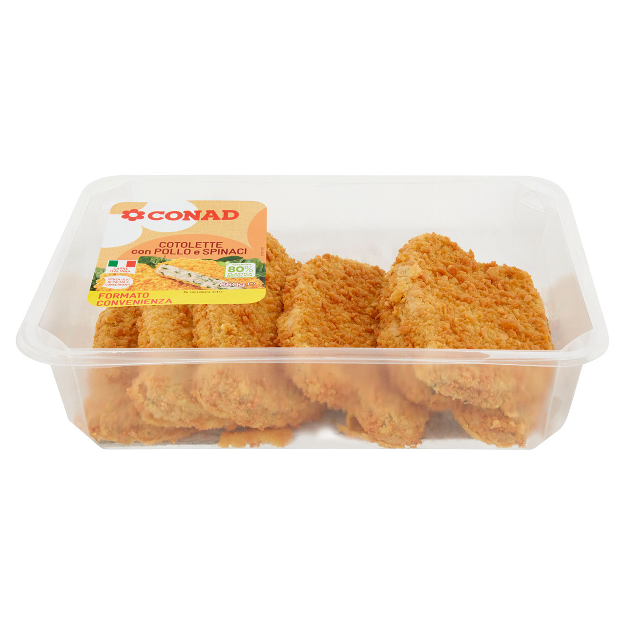 Cotolette Pollo e Spinaci Conad in vendita online