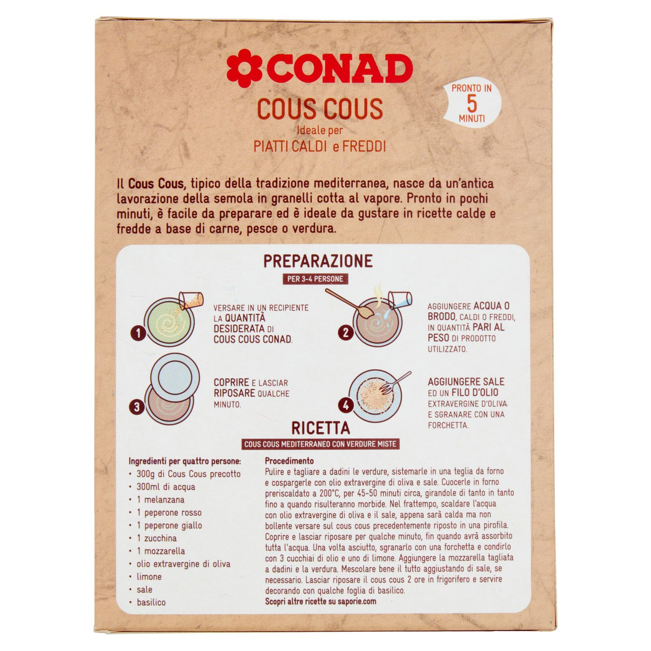 Cous Cous 500 g Conad in vendita online