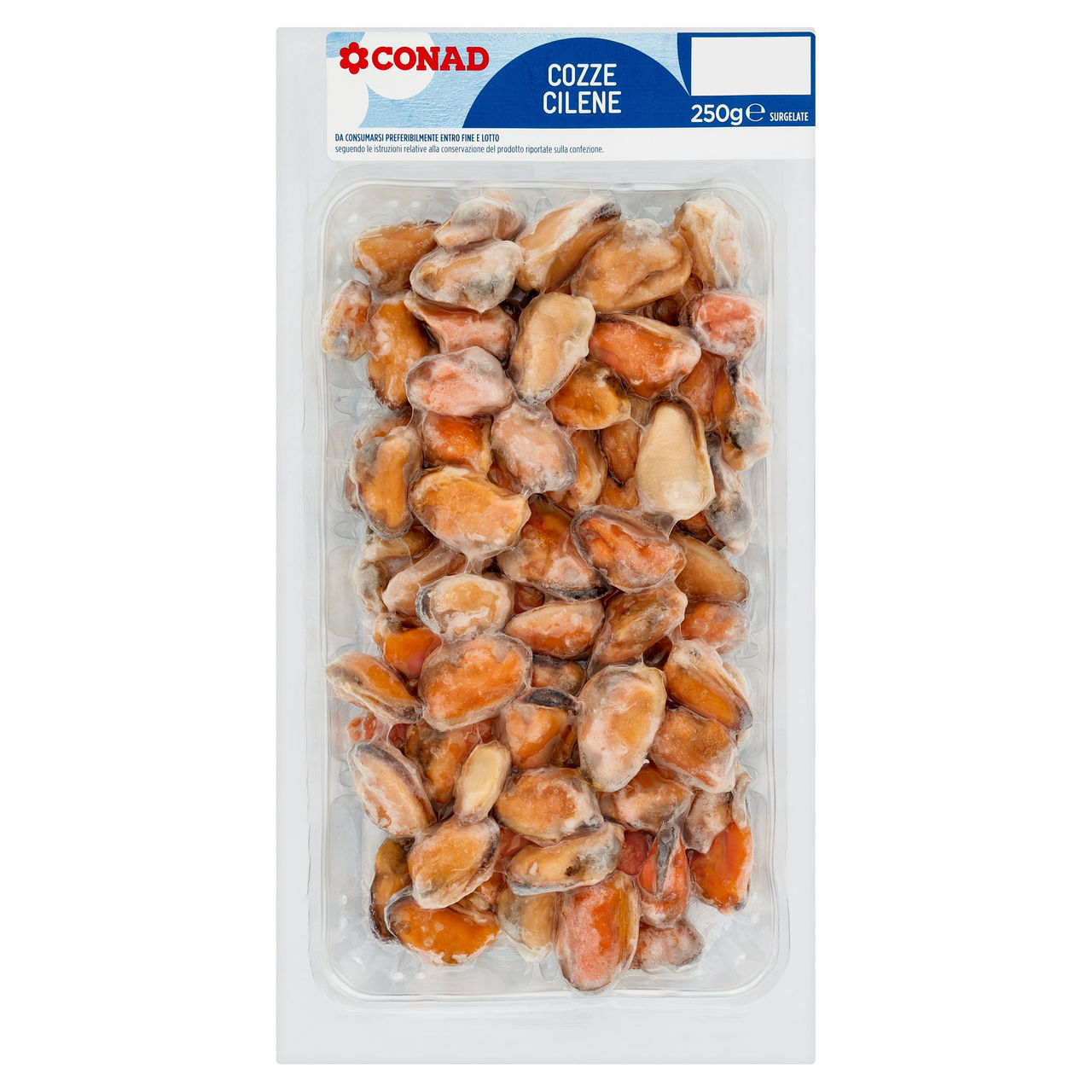 Cozze Cilene Surgelate 250 g Conad