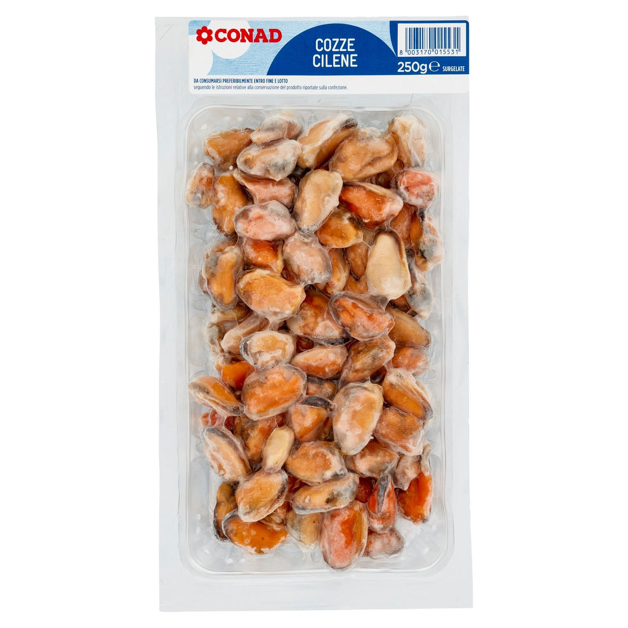 Cozze Cilene Surgelate 250 g Conad