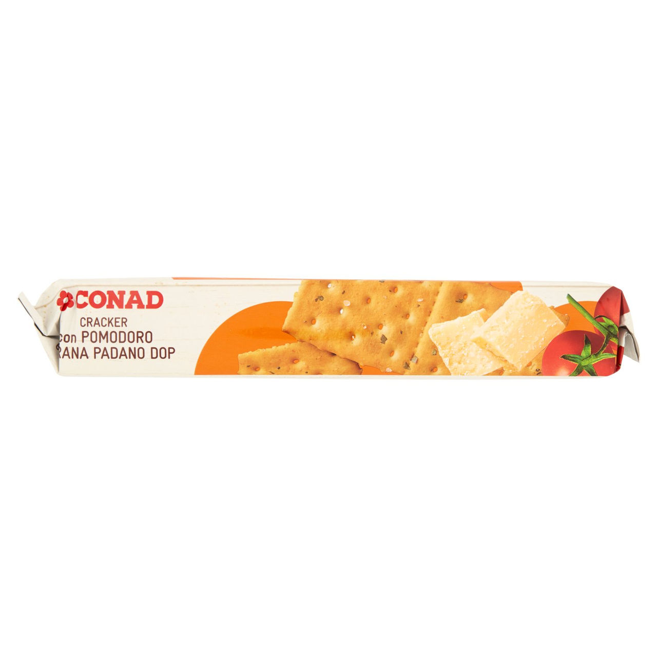 CONAD Cracker con Pomodoro e Grana Padano DOP 10 x 25 g