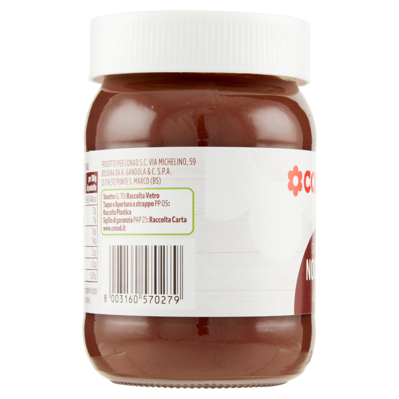 Crema alle Nocciole 400 g Conad