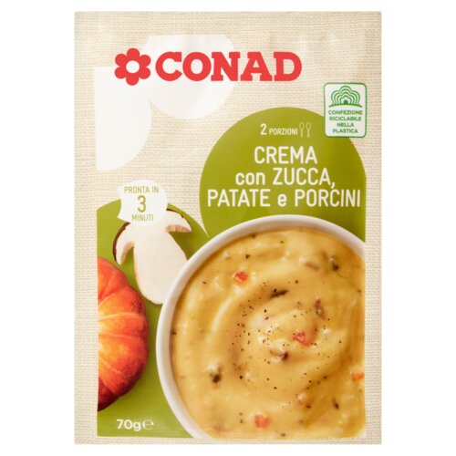 CONAD Crema con Zucca, Patate e Porcini 70 g