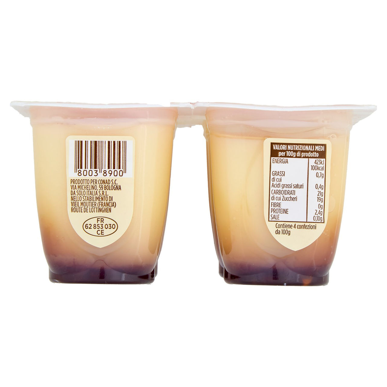 CremaLatte Crème Caramel 4 x 100 g Conad