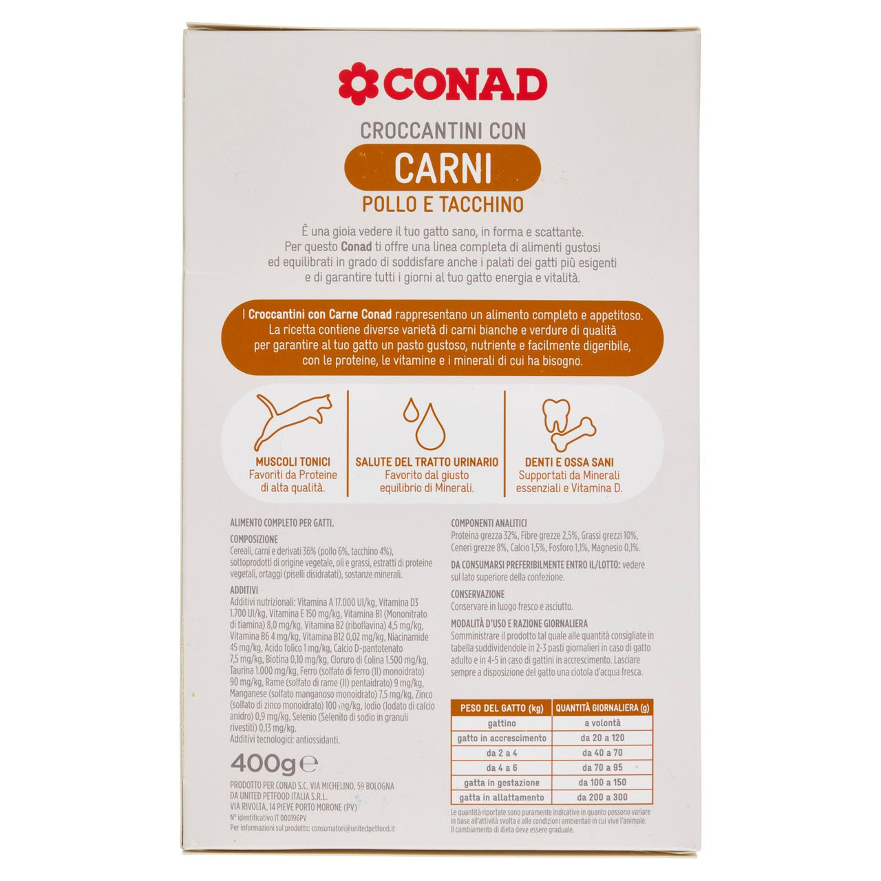 CONAD Croccantini con Carni Pollo e Tacchino 400 g
