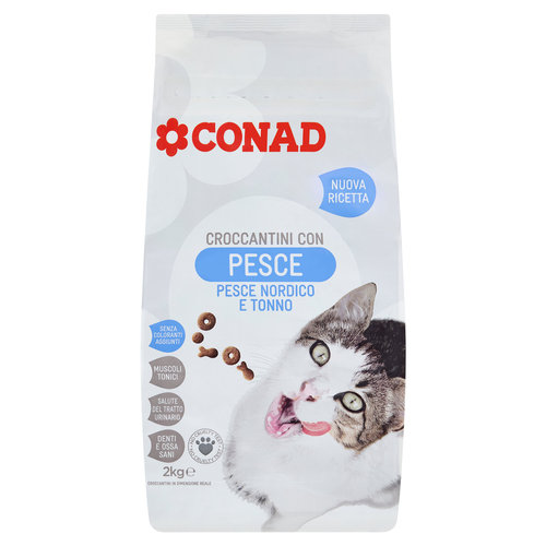 CONAD Croccantini con Pesce Pesce Nordico e Tonno 2 kg