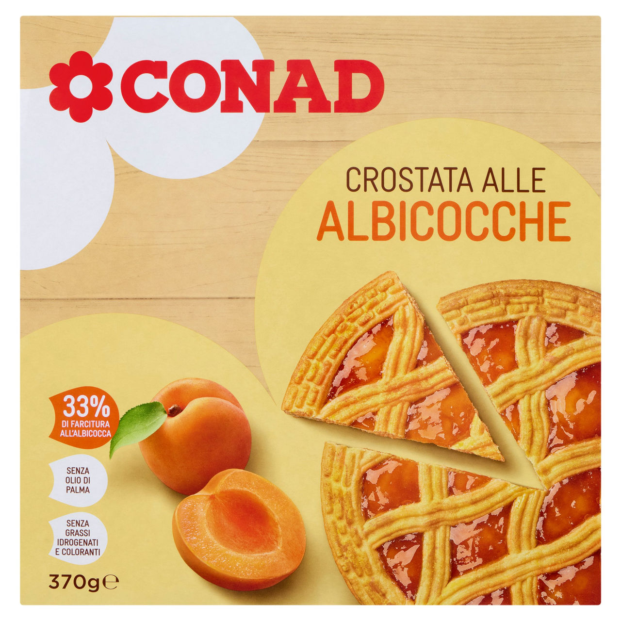 Crostata di Albicocche con confettura Conad