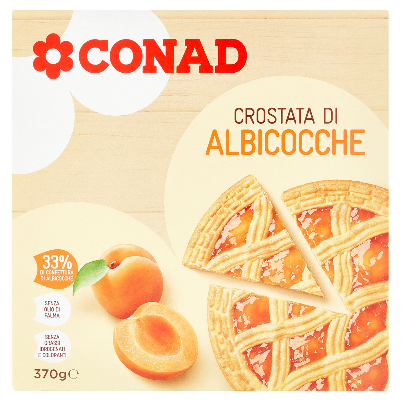 Crostata di Albicocche con confettura Conad