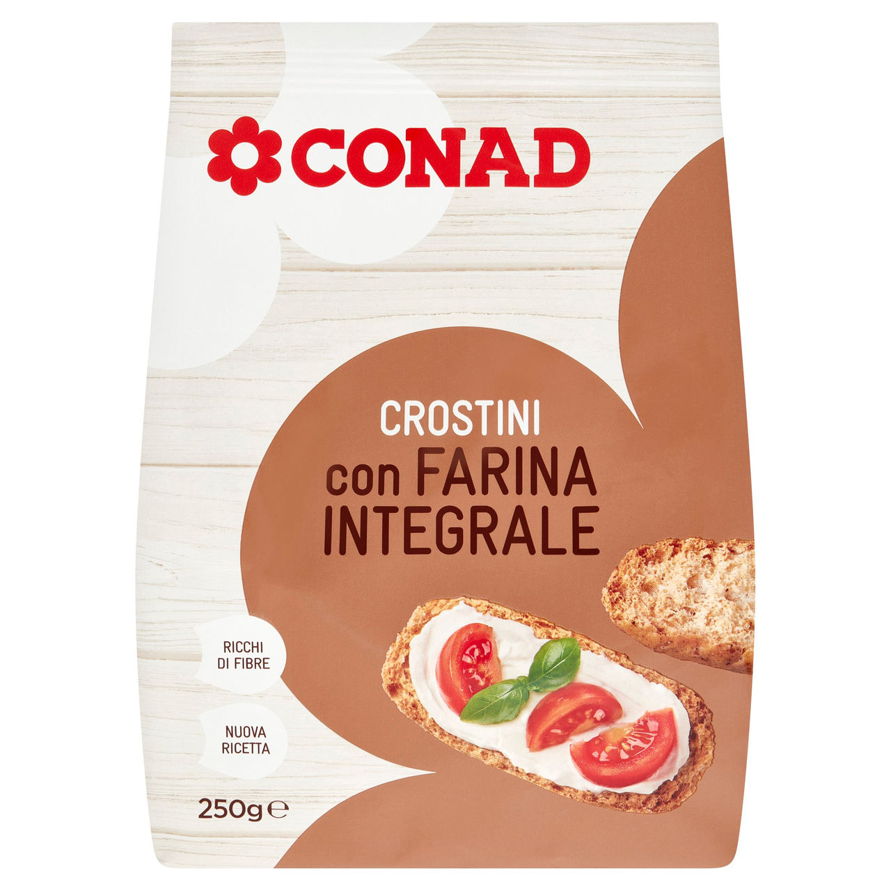 Crostini con Farina Integrale 250 g Conad