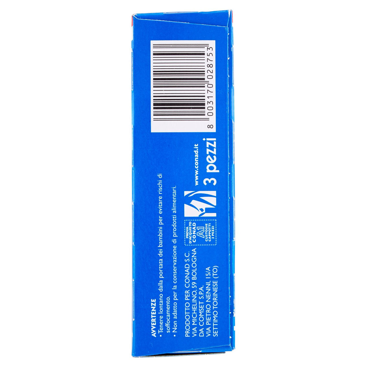 CONAD Custodie Cappotti con Soffietti Laterali 66x140 cm 3 pz