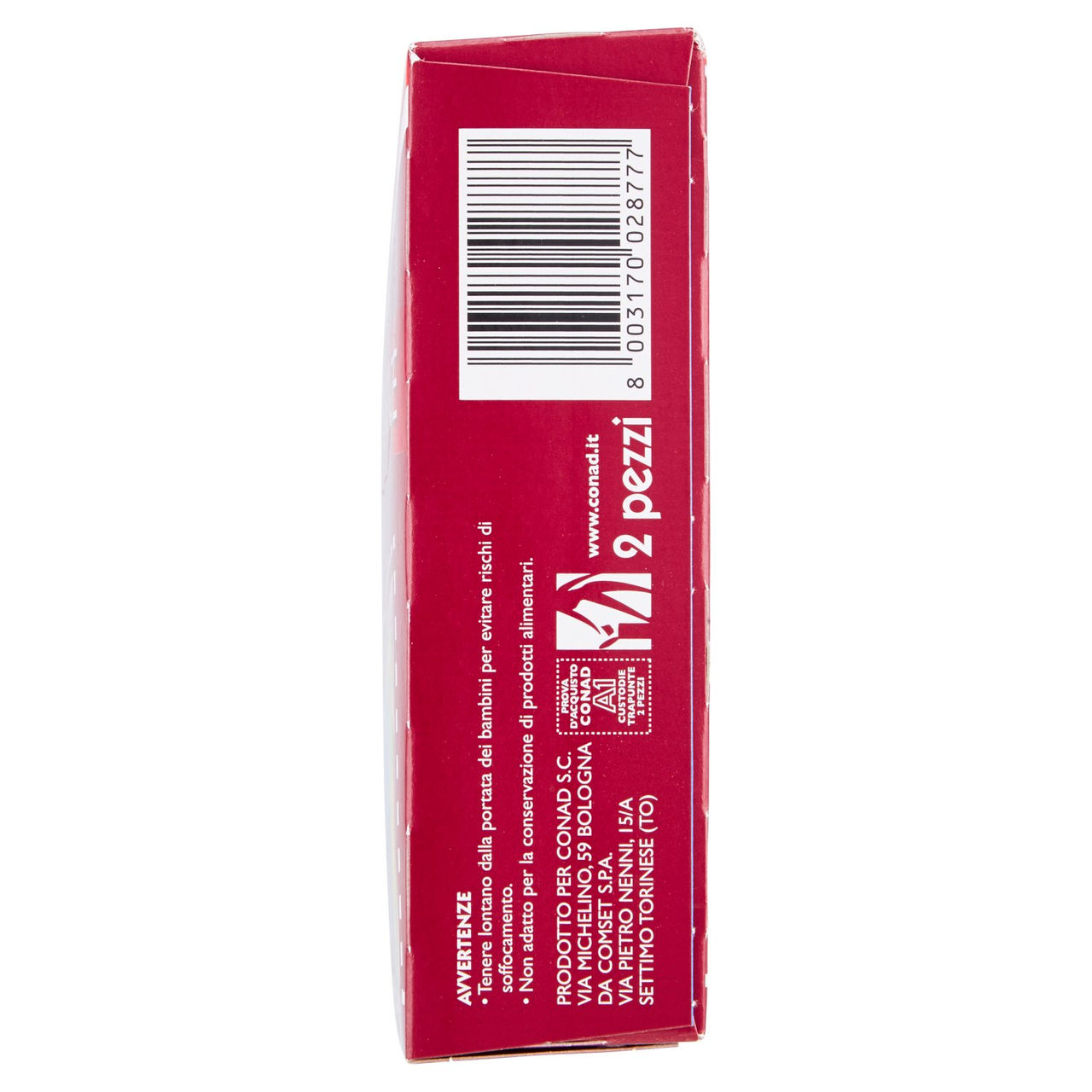 CONAD Custodie Trapunte con Cerniera di Chiusura 80x110 cm 2 pz