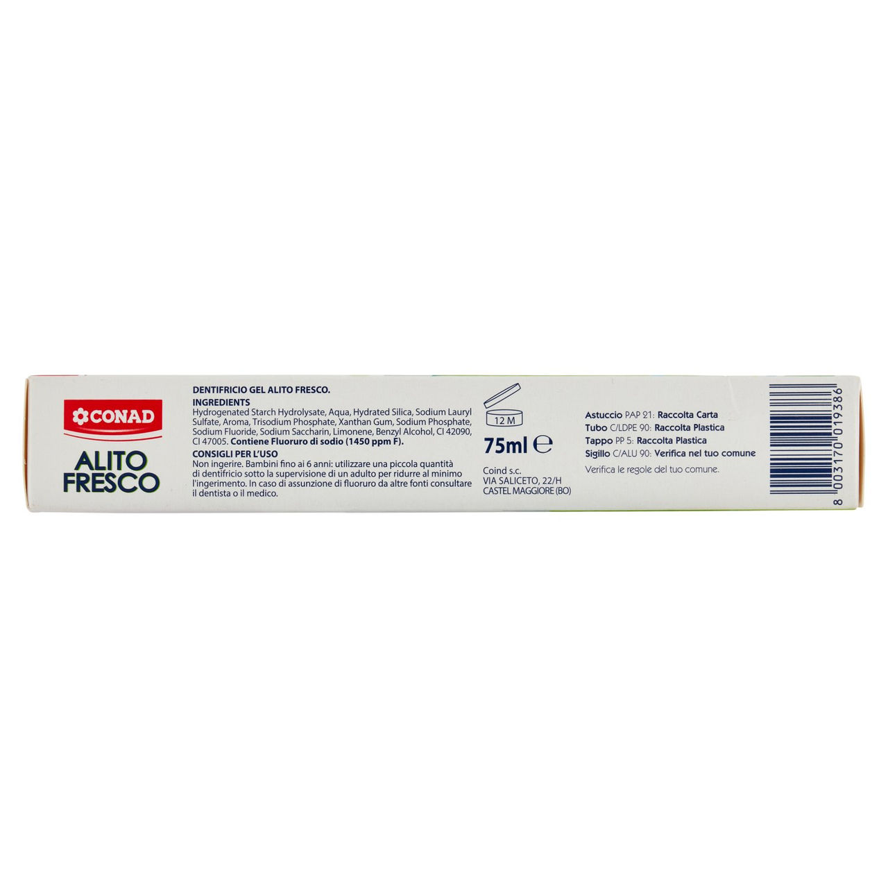 CONAD Dentifricio Gel Alito Fresco 75 ml