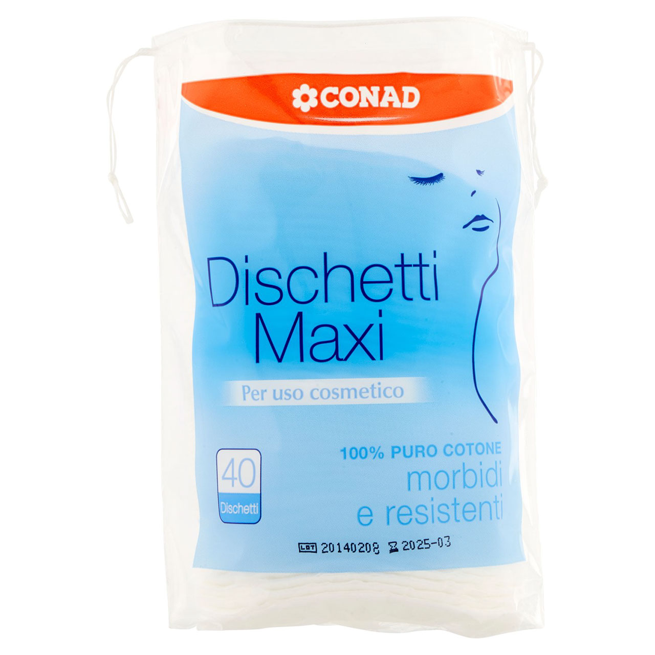 Dischetti per Uso Cosmetico Maxi 40 pz Conad