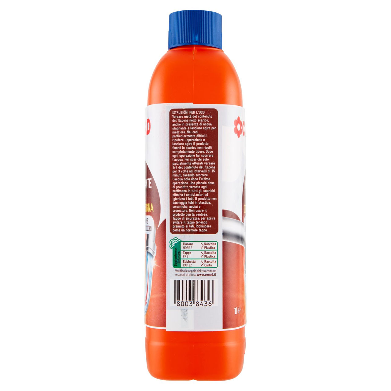 Disgorgante Gel con Candeggina 1 l Conad