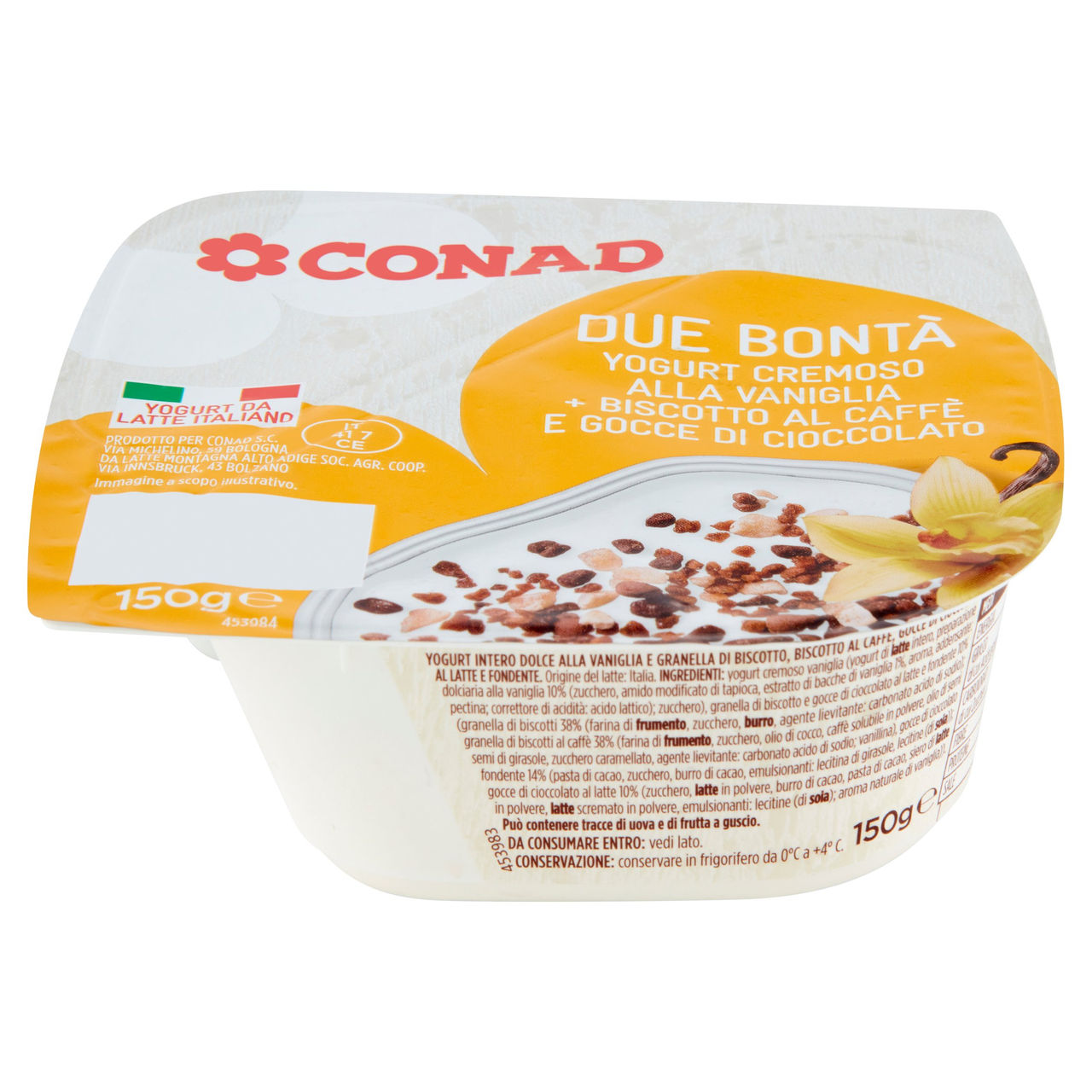 Due Bontà Yogurt Cremoso Vaniglia 150g Conad