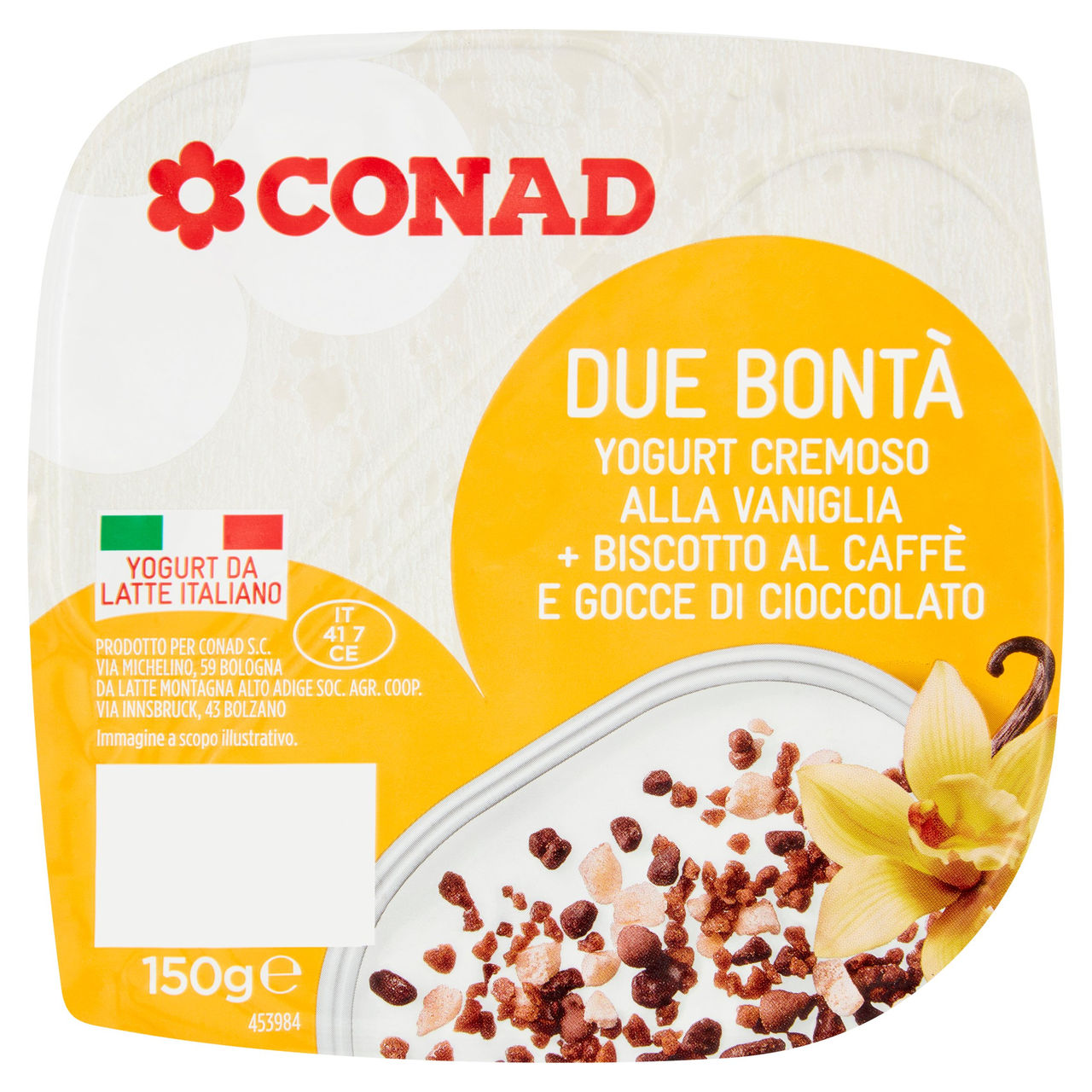 Due Bontà Yogurt Cremoso Vaniglia 150g Conad