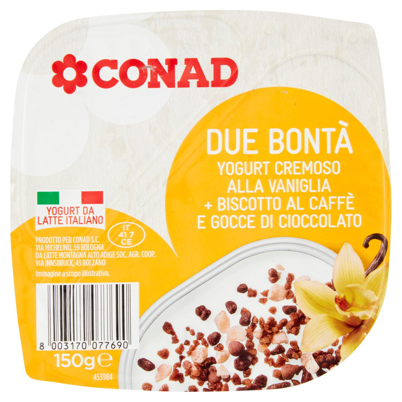 Due Bontà Yogurt Cremoso Vaniglia 150g Conad